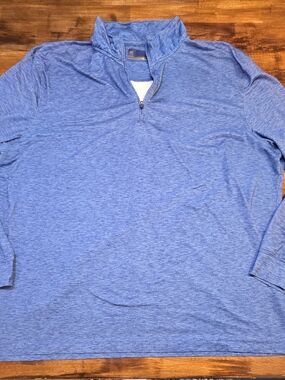 Jack Nicklaus Men’s XL Golf Pullover Long Sleeve Quarter Zip Golden Bear Blue